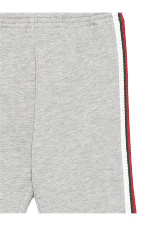pantalone in cotone grigio GUCCI KIDS | 825186XJHAQ1183